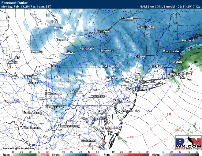 #pawx #nywx #njwx #ctwx #mawx #riwx Midday Update: Winter Storm Expected in New England