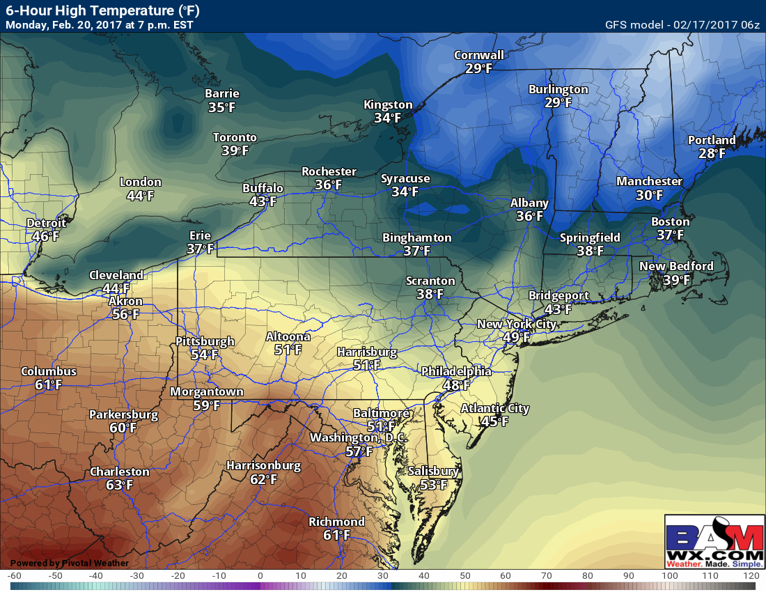 #NYwx #NJwx #PAwx #CTwx #MAwx #RIwx 2.17 NE Zone Update: Warm Up Coming This Weekend, Cooler With Backdoor Front Early Next Week