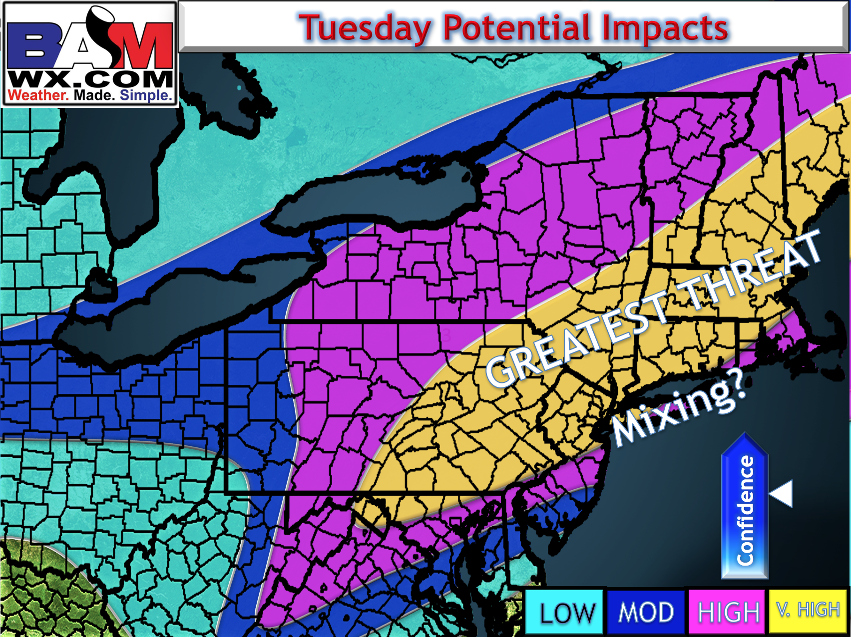 #CTwx #MAwx #RIwx #NYwx #NJWx #PAwx Signifiant Winter Storm on the Way. Afternoon Update Here. E.