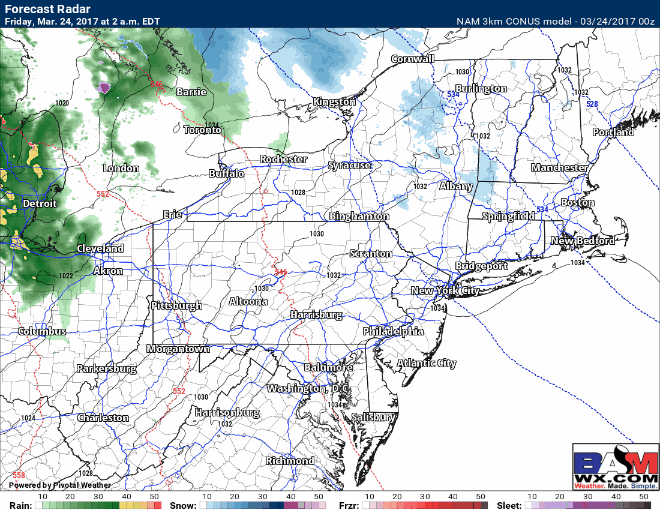 #PAwx #NYwx #NJwx #CTwx #MAwx #RIwx Wintry Precip Today, Warmer and Wetter Conditions Coming. E.