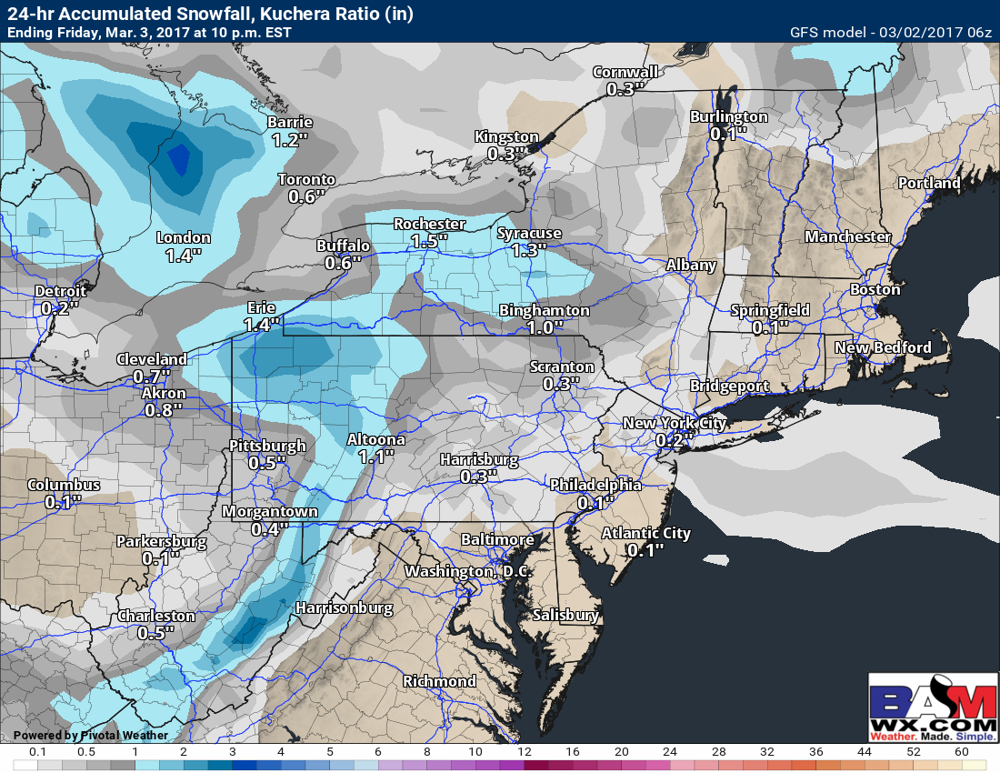 #OHwx #PAwx #NYwx #NJwx #MAwx #CTwx Return to Winter Through the Weekend!