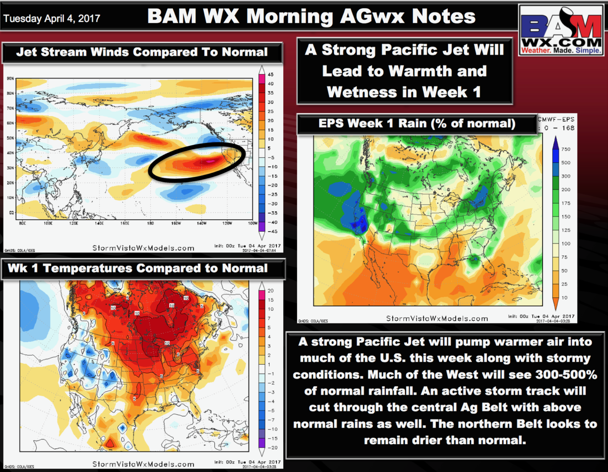 #AGwx #Plant17 #Energy April active pattern continues…updates on long-range as well. M.