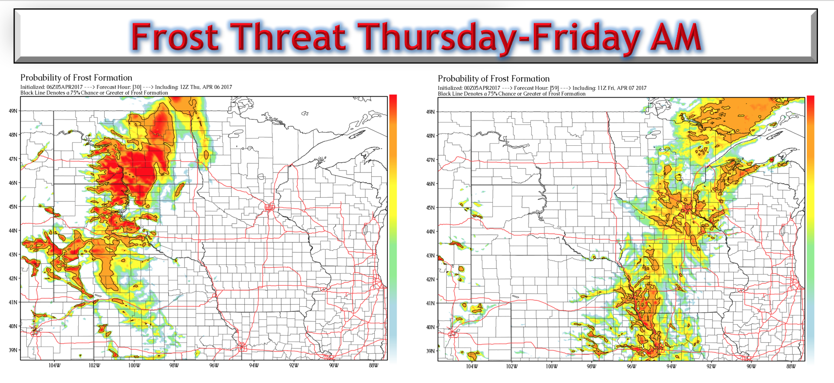 #SDwx #NDwx #MNwx #WIwx #IAwx #NEwx #MOwx #KSwx Frost/Freeze Threat This Week, Warmer This Weekend! Details Here. E.