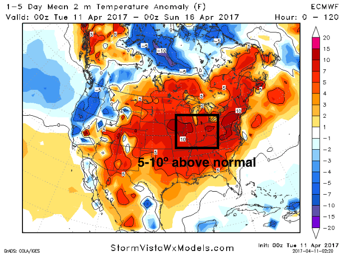 #ILwx #INwx #OHwx Very warm week ahead, wet and stormy into the weekend as well? Details here! K.