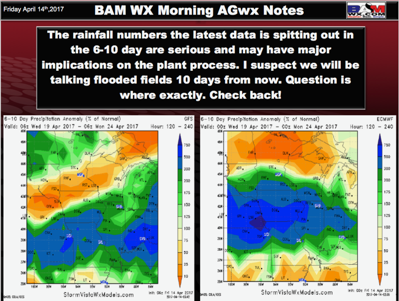 Friday #AGwx Report: Targeting Potential Flooding Risks through Mid-April #Plant17