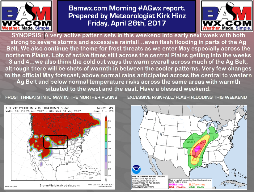 #AGwx #Plant17 Heavy rain/strong storms this wknd…updated official May outlook. E.
