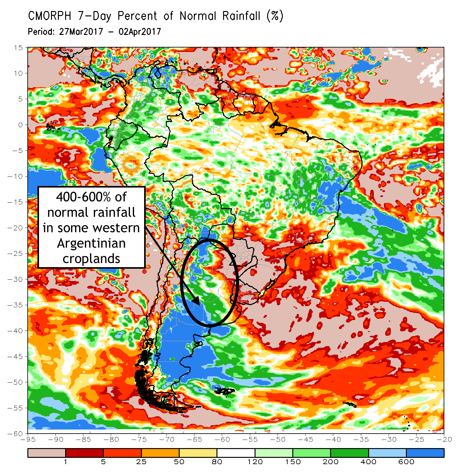 #AGWX #HARVEST17 TUES SOUTH AMERICA: A look At The Pattern Into May. E.