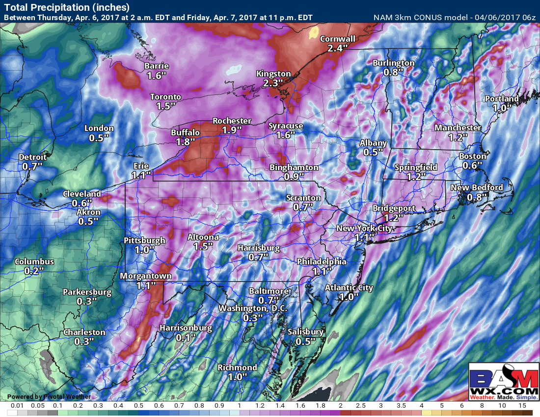 #CTwx #RIwx #MAwx #PAwx #NJwx #NYwx #OHwx Stormy Through Friday, Nice Weekend Coming! E.