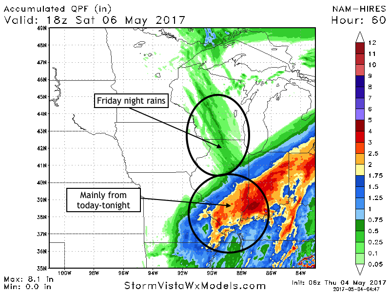 #AGwx #ILwx #Plant17 Heavy Rains Today, Frost Sunday-Monday, Warmer Next Week? E.