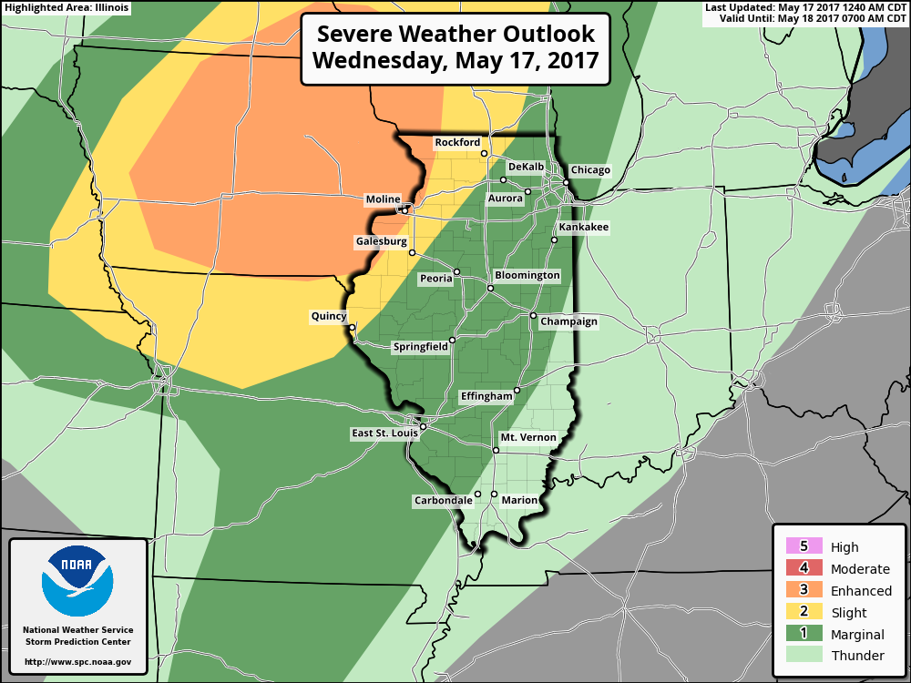 #ILwx Severe Threat This Evening, Active and Trending Cooler Through the Weekend. E.