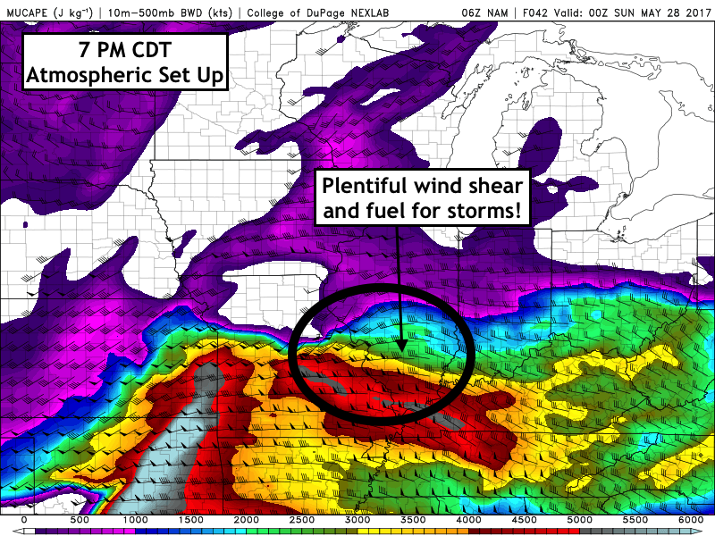 #ILwx Severe Weather Expected Both Today and Saturday. Details Here! E.