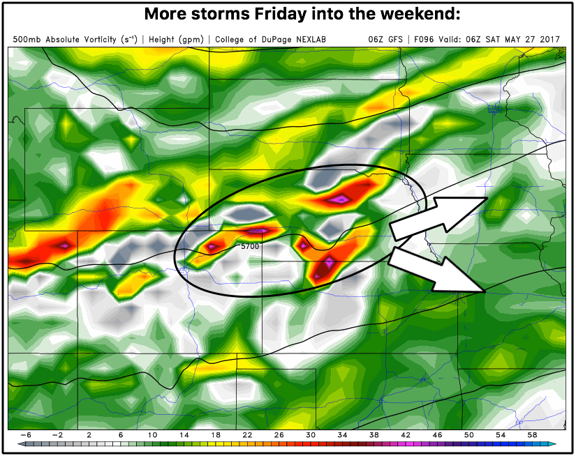 #NEwx #KSwx #MOwx #IAwx #AGwx Targeting multiple waves of showers through the weekend. K.