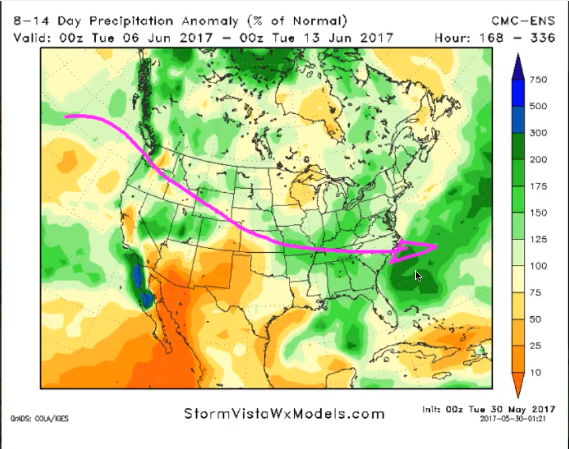 #NEwx #KSwx #MOwx #IAwx #AGwx Targeting additional heavy rainfall & storms thru the wknd. K.