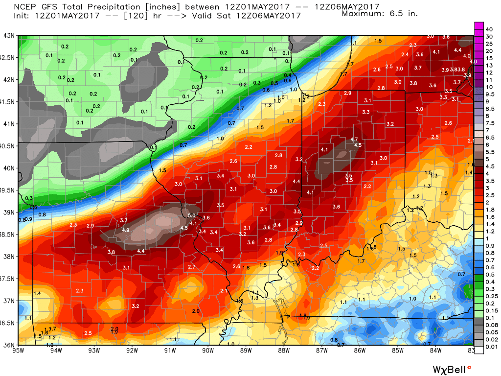 #ILwx #INwx #OHwx Mon Short-term: More flooding concerns by mid-week? K.