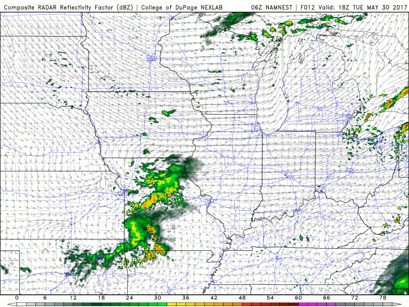 #INwx #OHwx Scattered storm threats this week, heavier rains this coming wknd? K.