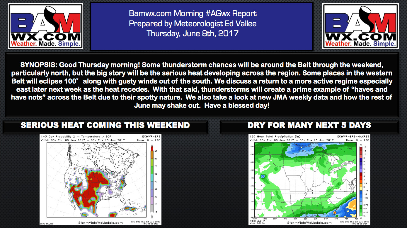 Thursday #AGwx Report: Heat This Weekend, More Active Next Week.