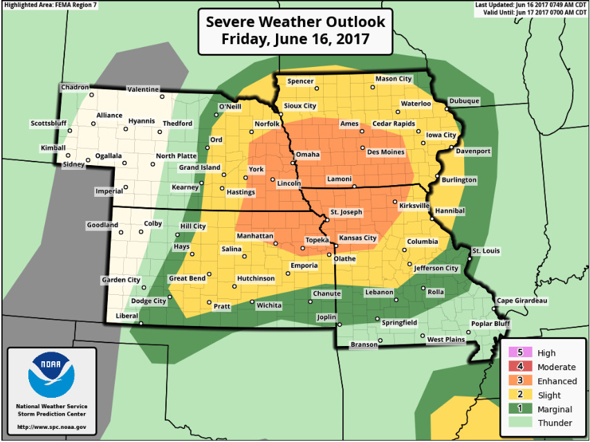 #NEwx #IAwx #KSwx #MOwx Severe storms east followed by cooler next week. M.