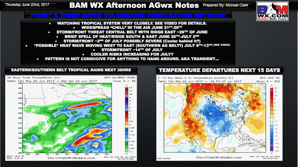 Thursday PM #AGwx Report: Drenching Rains For Some, Cooler Trends To End June. E.