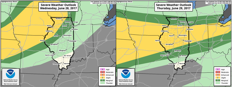 #ILwx #KYwx Severe Risks Central and North Wednesday and Thursday! Details Here. E.