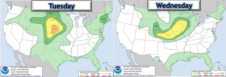 #AGwx #SDwx #NDwx #MNwx #WIwx Severe Risks This Week. E.