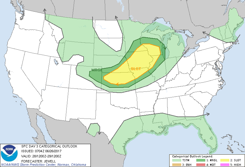 #ILwx Severe Risk Wednesday, Active Into The Weekend. E.