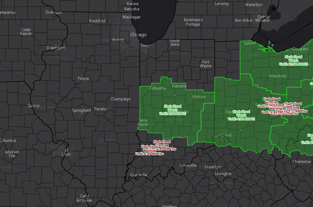 #ILwx #INwx #OHwx #KYwx Heavy storms pushing south/east tonight…much more comfortable Fri/Sat. K.