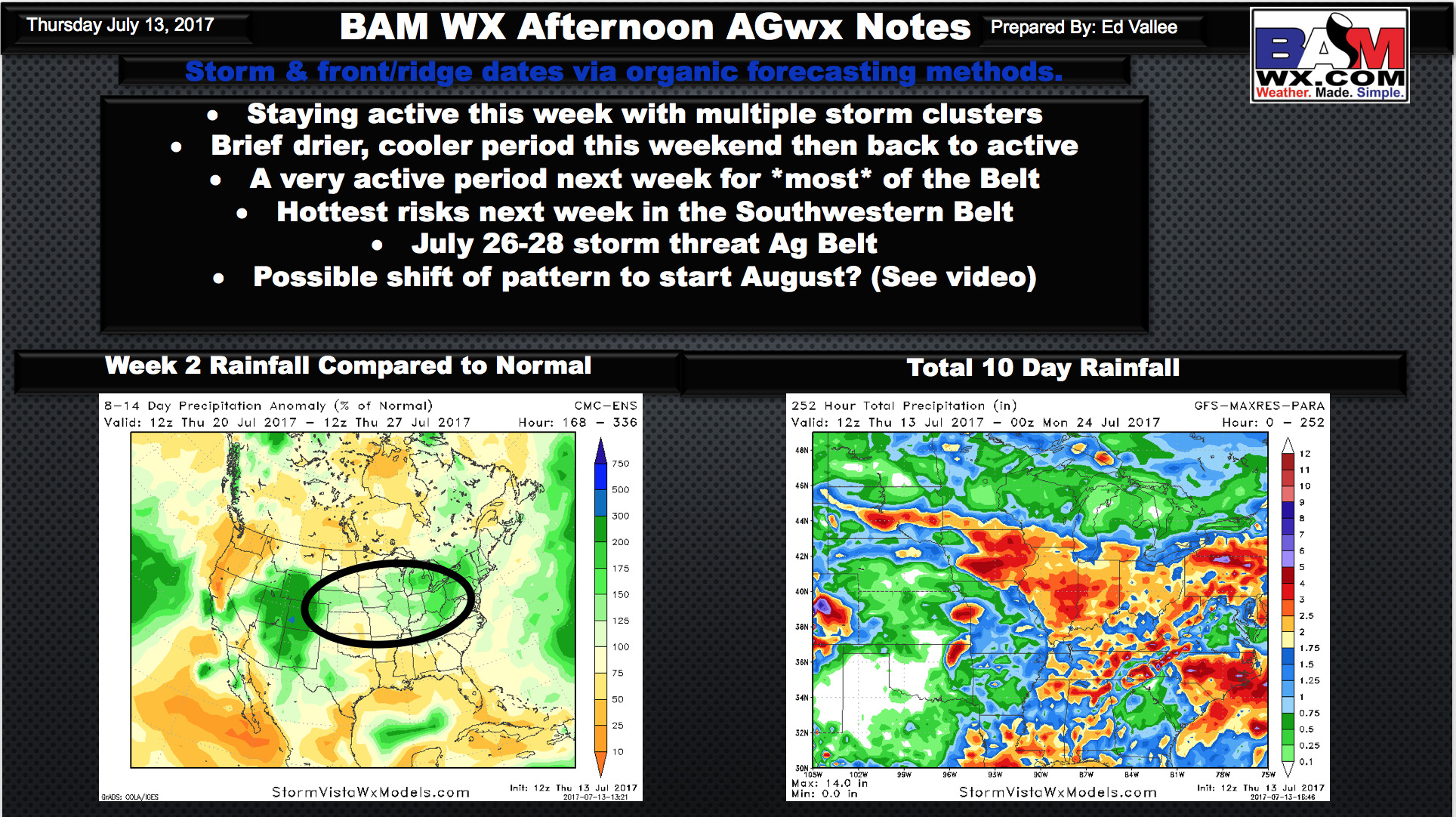 Thursday PM #AGwx Update. E.