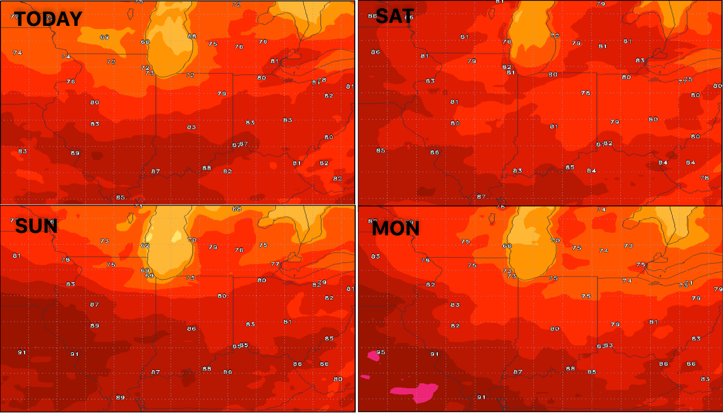 #ILwx #INwx #OHwx #KYwx Rainfall-relief next 2 days, active pattern returns into next week. K.