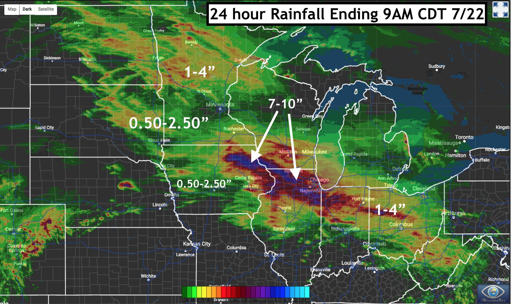 Saturday #AGwx Update: Discussing Rainfall Chances and Weather Into August. E.