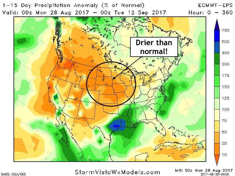 Northern Plains Update: Drier Times Ahead, Temperature Roller Coaster Especially East. E.