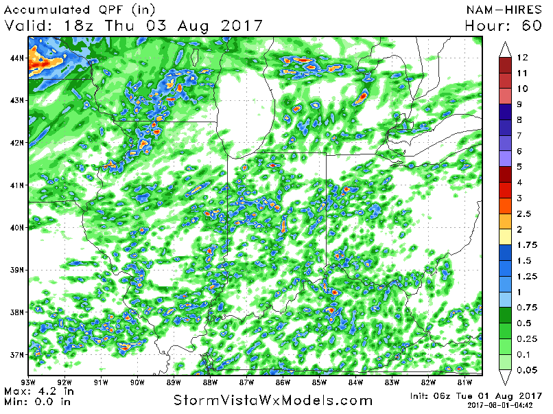 #ILwx #INwx #OHwx #KYwx Increasing storm chances into late week, big cool-down as well. N.