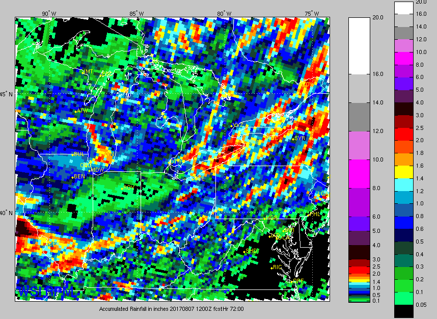 Storm risks east this afternoon, additional storm chances Saturday night and Sunday. N.