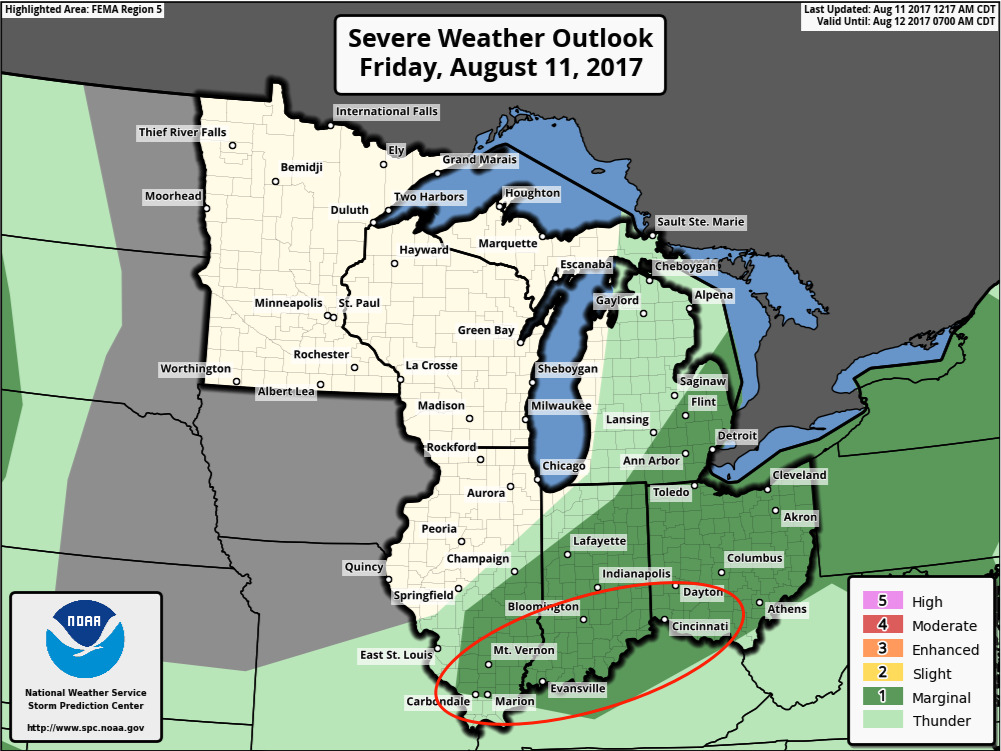 Ohio Valley Forecast Update: Localized heavy rainfall possible south…much nicer weekend works in! K.