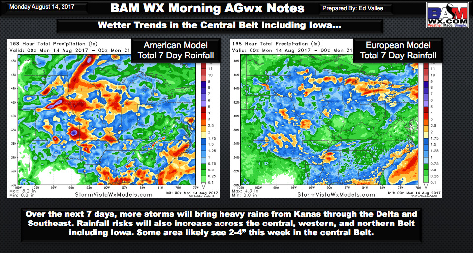 Monday Ag Weather Update: Wet Signals Increasing for Iowa. E.