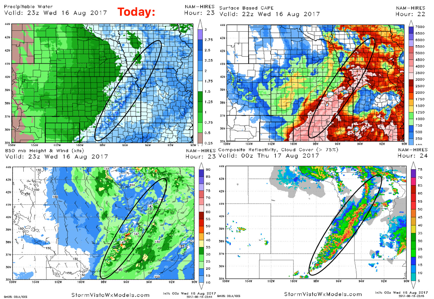 Central Plains Forecast Update: Discussing latest data on strong storms & heavy rain threats this week. K.