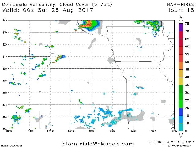 Central Plains Update: Update on storms (some strong) this weekend…latest on Harvey as well. K.