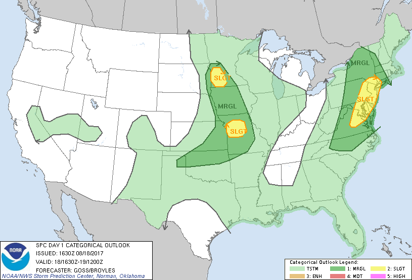 Plains Weather Update: An Update on Storm Risks Through the Weekend. E.