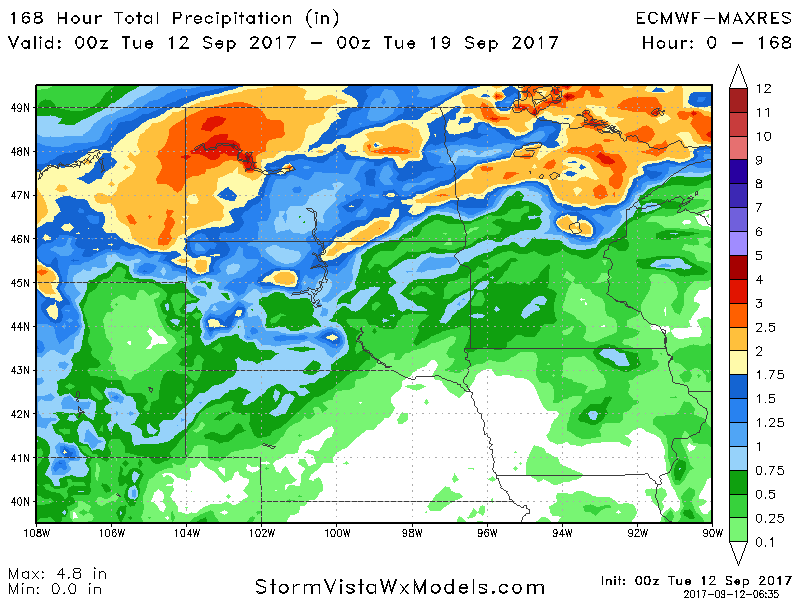 Northern Plains Update: Hot Through Midweek, Turning Wet Into the Weekend. E.