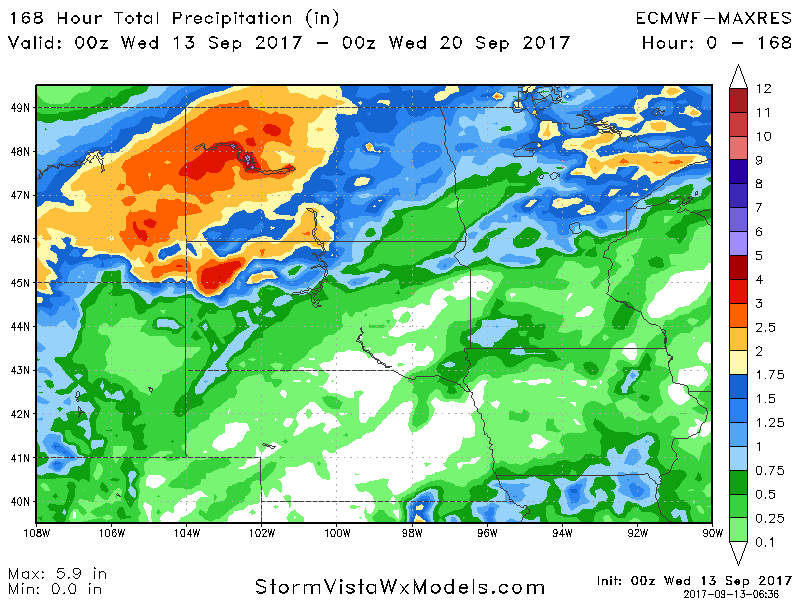 Northern Plains Update: Very Wet Conditions Into the Weekend, Cooler As Well! E.