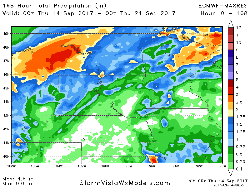 Northern Plains Update: Heavy Rains Friday, Temperature Roller Coaster Into Next Week. E.