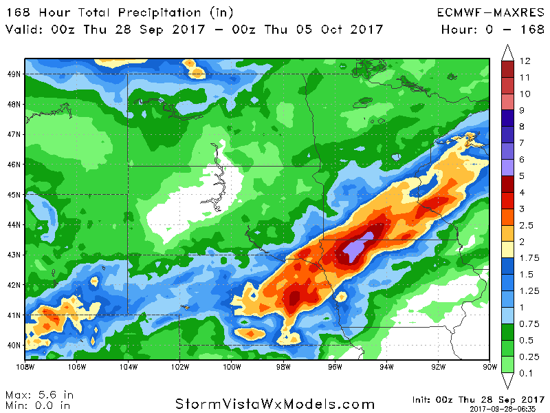 Northern Plains Update: Quiet Through Friday, Becoming More Unsettled This Weekend. E.