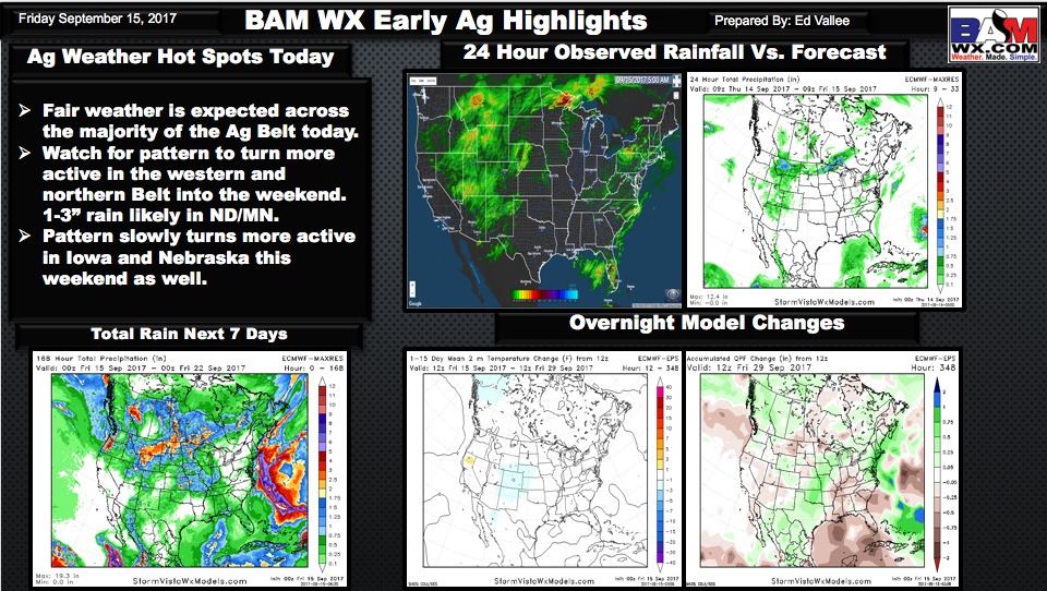 Friday Early AM Ag Weather Quick Sheet. E.