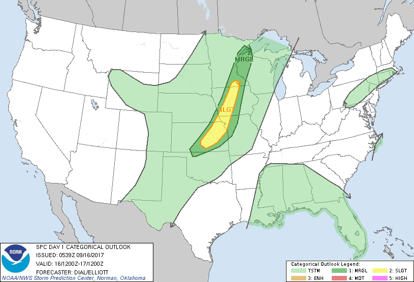 Plains Weather Update: Discussing Severe Weather East and Spotty Frost in Dakotas Tonight. E.