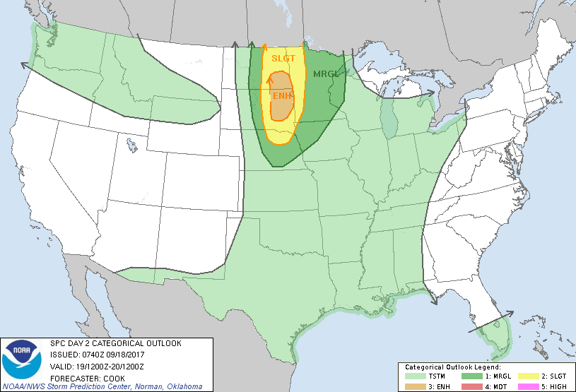 Northern Plains Update: Severe Weather Expected Tuesday! Details Here. E.
