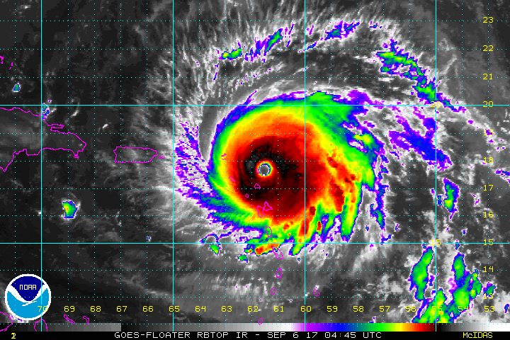 10:30 AM EDT September 6: The Latest on Major Hurricane Irma.  E.