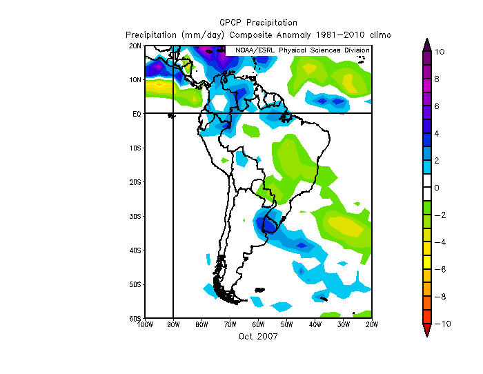 9/26/17 Tues South America: Long-term pattern analysis today…digging into October data. K.