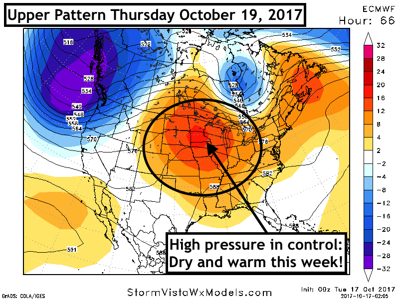 Northern Plains Update: Dry and Warm This Week, Some Rains This Weekend Especially East. E.