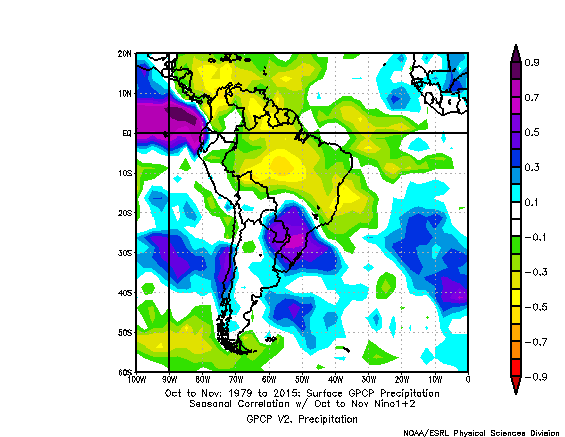 10-4-17 South America: Targeting very heavy rainfall across southern Brazil…dry trends further north. K.