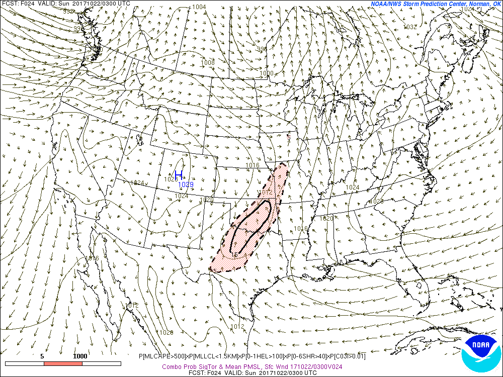 10-21-17 Missouri Update: Timing out our severe storm risks tonight…iso tornadoes possible. K.