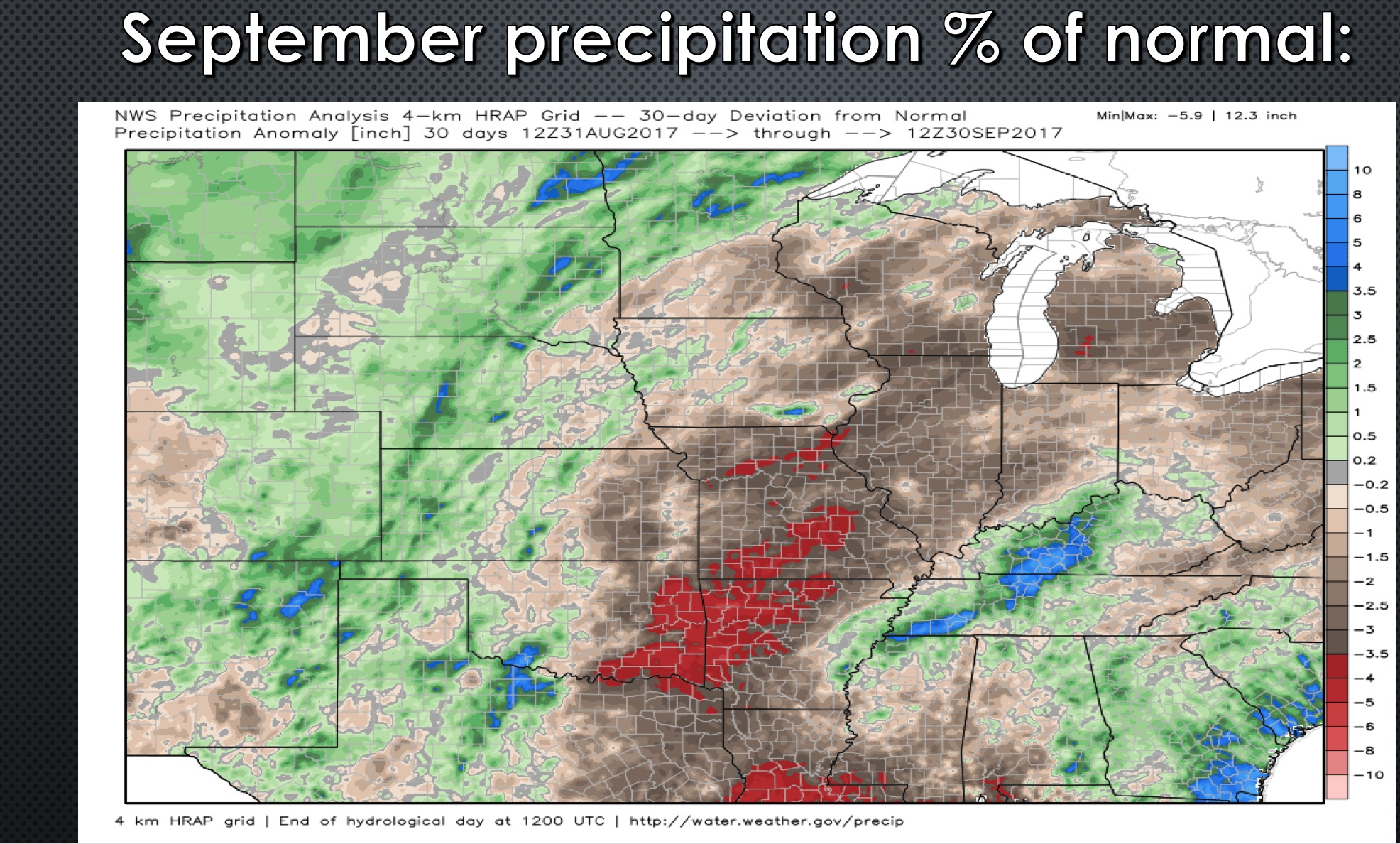 Sunday AM week ahead forecast: a look back at September & Harvest ’17 update. K.